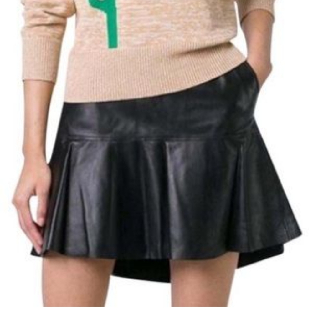 Club Monaco Leather Skirt - Picture 4 of 12